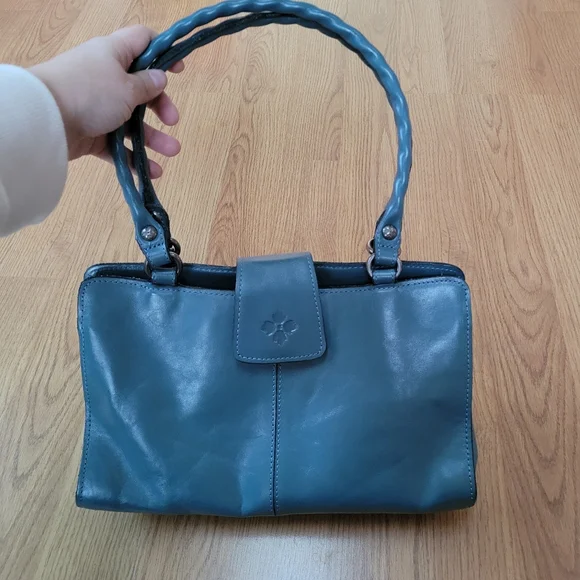 Patricia Nash Safflower Blue Leather Bag - Picture 2 of 7